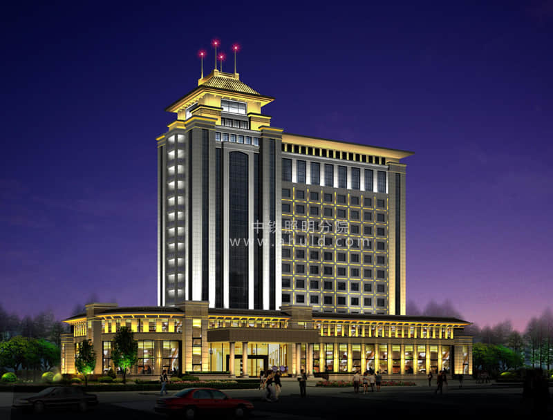 中国东至县城市部分夜景照明设计