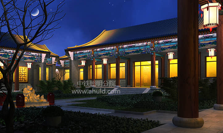 私人四合院夜景照明设计