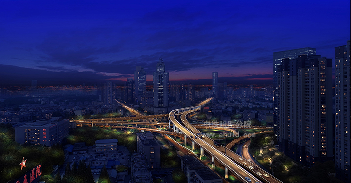 合肥五里墩与裕溪路夜景亮化改造设计