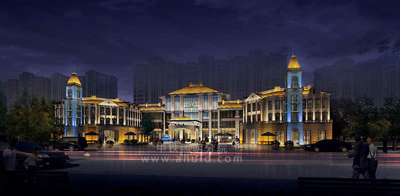 芜湖东紫园建筑夜景照明设计